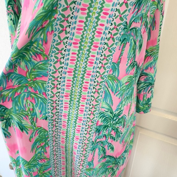 Lilly Pulitzer Sz XL Nadine Dress Botanical Green Just Wing It ChillyLilly - Picture 5 of 9